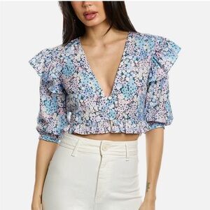 NWT Celina Moon Floral Blouse